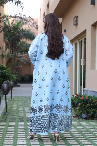 جلابيه قطعتين بكلفه لماعه