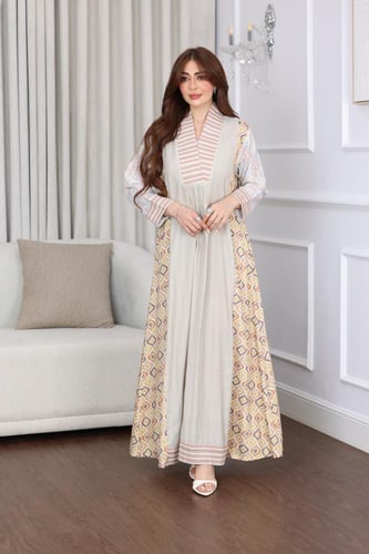 جلابية قطن مقلم