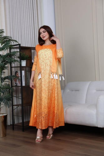 جلابيه لينن مموج باكمام منفصله