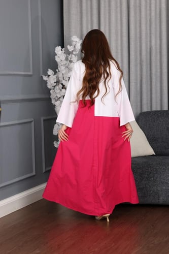 جلابيه قطن بتطريز يدوي