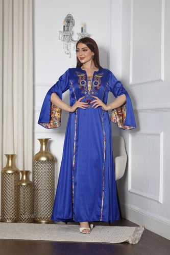 جلابيه بخام ستان سهره وتطريز يدوي