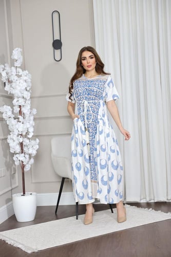 جلابيه رمضانيه بنقش الحروف العربيه