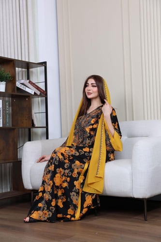 مخوار بتطريز يدوي وطرحه