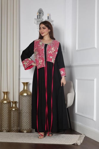 جلابيه لينن بكلفه بالصدر