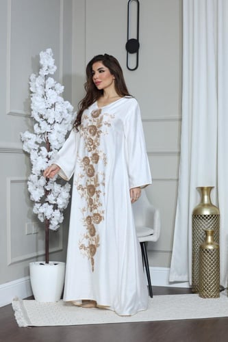 جلابيه بخام سويسري بكلفه لماعه