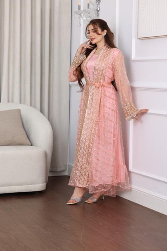 جلابيه شك قطعتين سهره