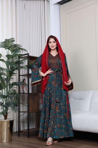 مخوار بتطريز يدوي وطرحه