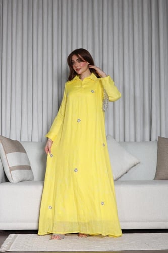 جلابيه لينن تطريز شك