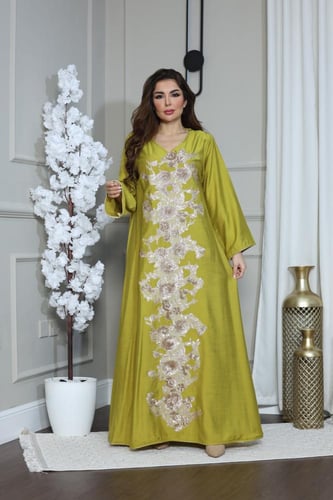 جلابيه بخام سويسري بكلفه لماعه