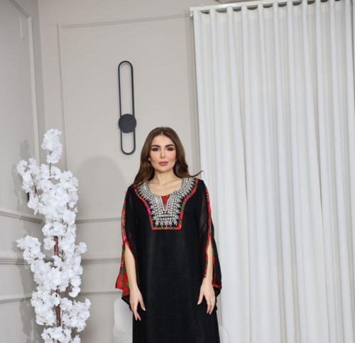 جلابيه كلفه بالصدر وتدخيلات خام شالكي