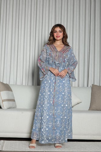 جلابيه استقبال مطرزه تطريز كميوتر