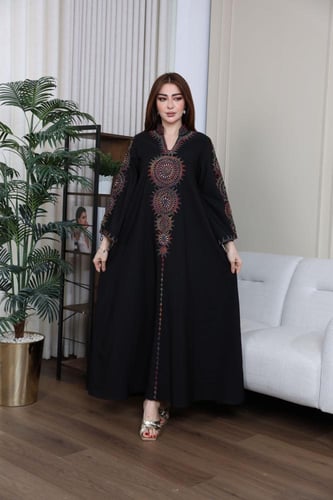 جلابيه كويتي بتطريز يدوي