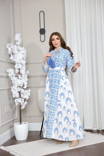 جلابيه رمضانيه بنقش الحروف العربيه