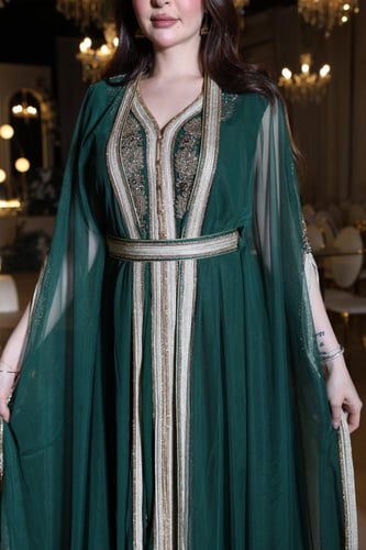 جلابيه قطعتين تل تطريز شك