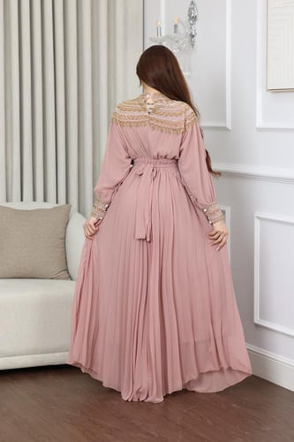 جلابية سهره بتطريز شك