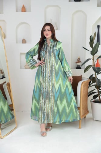 جلابيه استقبال بتطريز بالامام