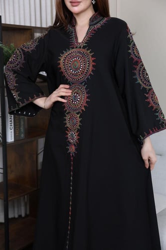 جلابيه كويتي بتطريز يدوي