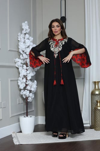 جلابيه بكلفه بالصدر وتدخيلات خام الشالكي