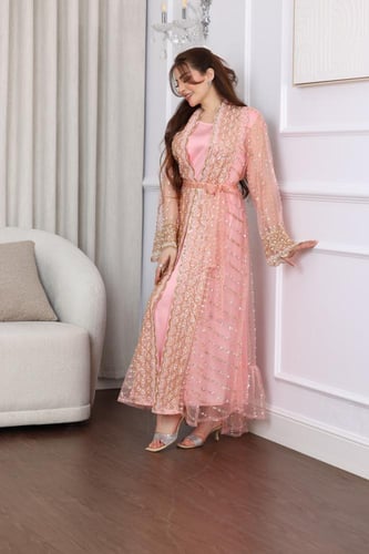 جلابيه شك قطعتين سهره