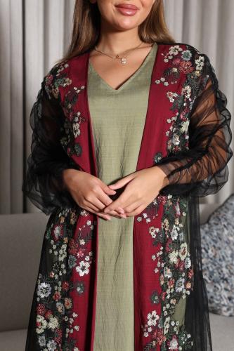 جلابية قطعتين بكلفه