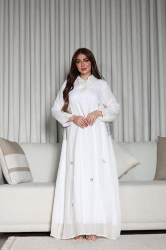 جلابيه لينن تطريز شك