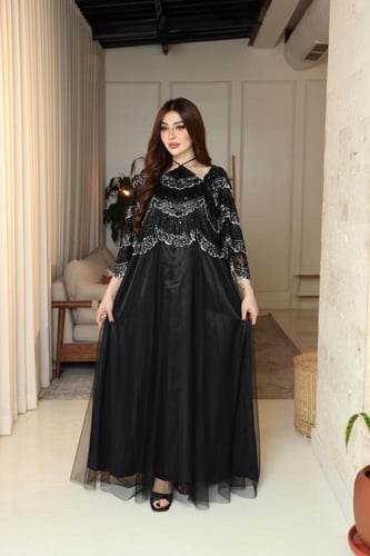 جلابيه تل بكلفه مطرزه