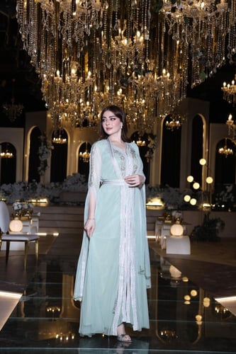 جلابيه قطعتين تل تطريز شك