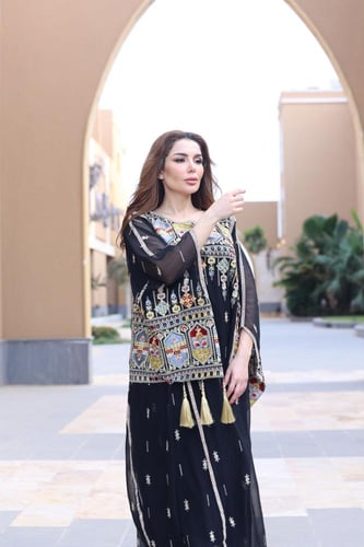 جلابيه بتطريز كمبيوتر