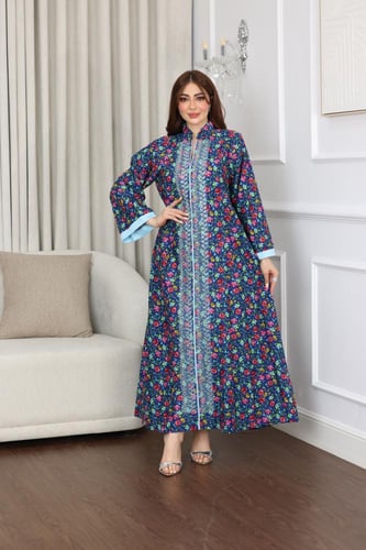 جلابية مشجر قطن بترتر بالصدر