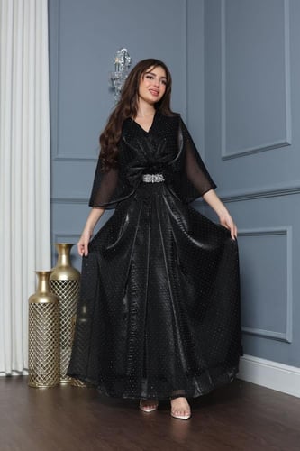 جلابيه سهره بحزام مطرز