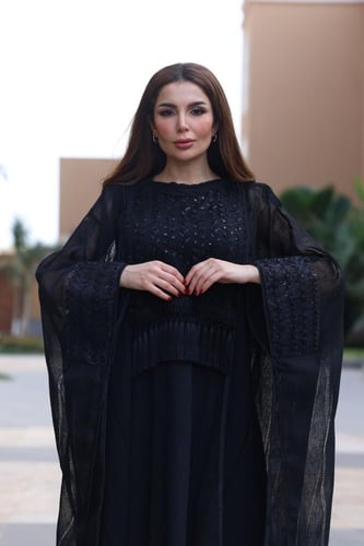 جلابيه كويتي بخام الخيش وكلفه بالصدر