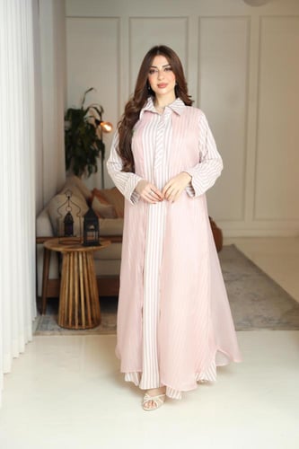 جلابيه استقبال رمضانيه بتطريز يدوي