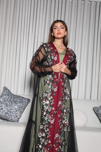 جلابية قطعتين بكلفه