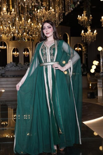 جلابيه قطعتين تل تطريز شك