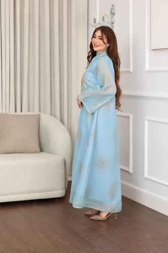 جلابية استقبال بكلفه ذهبي