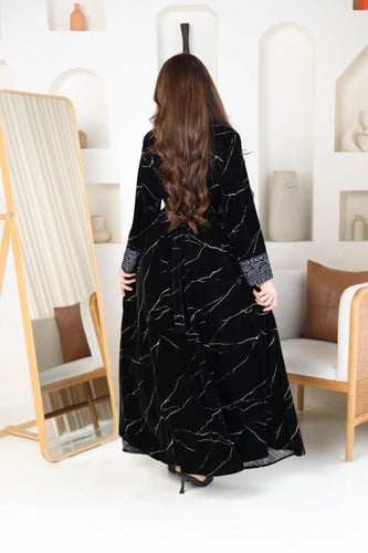 جلابيه مخمل بتطريز كمبيوتر