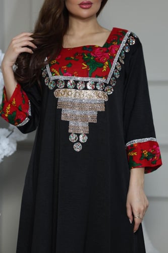 جلابيه بتدخيلات خام الشالكي وكلفه بالصدر