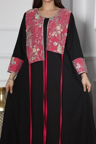 جلابيه لينن بكلفه بالصدر