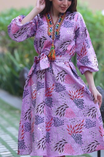 جلابيه رمضانيه ميد بكلفه بالصدر