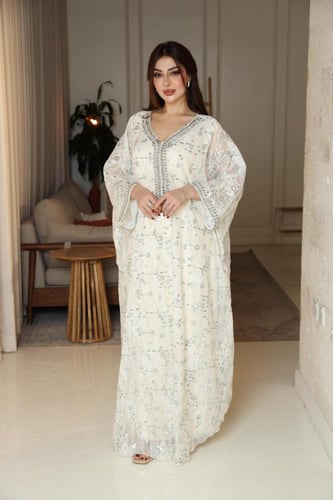 جلابيه ترتر بالاكمام والصدر