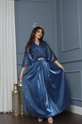 جلابيه سهره بحزام مطرز