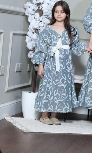 جلابيه بناتي بتطريز كمبيوتر