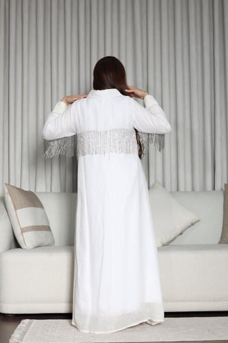 جلابيه لينن تطريز شك