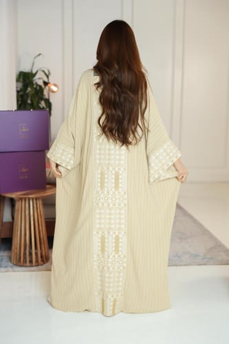 جلابيه مقلم لينن