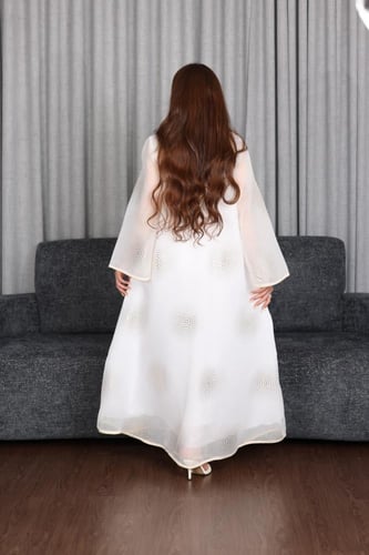 جلابية استقبال بكلفه ذهبي