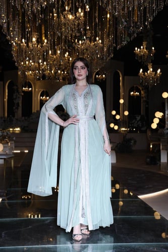 جلابيه قطعتين تل تطريز شك