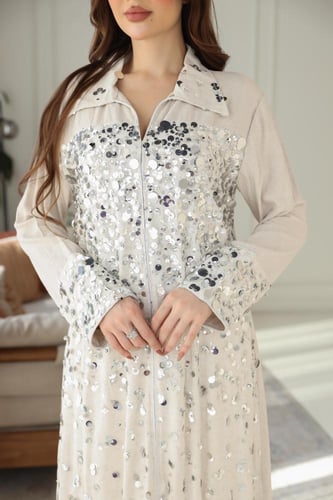 جلابيه لينن بلمعه