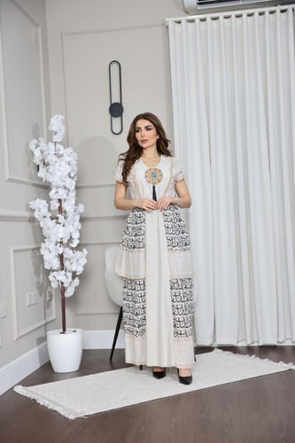 جلابيه رمضانيه بنقش الحروف العربيه