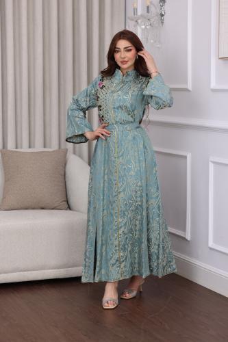 جلابيه استقبال بخام الجكار وتطريز يدوي