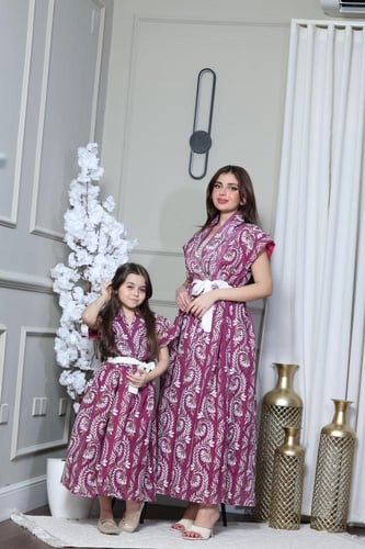 جلابيه بناتي بتطريز كمبيوتر